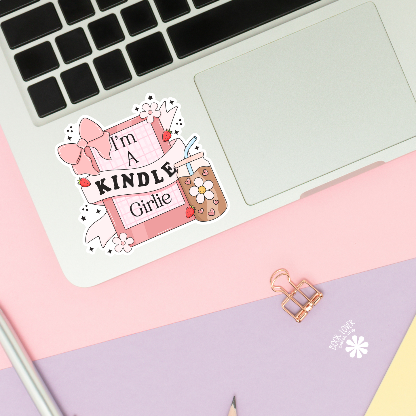 I'm a Kindle Girlie Stickers / Bookish Stickers / Book Lover: 3''