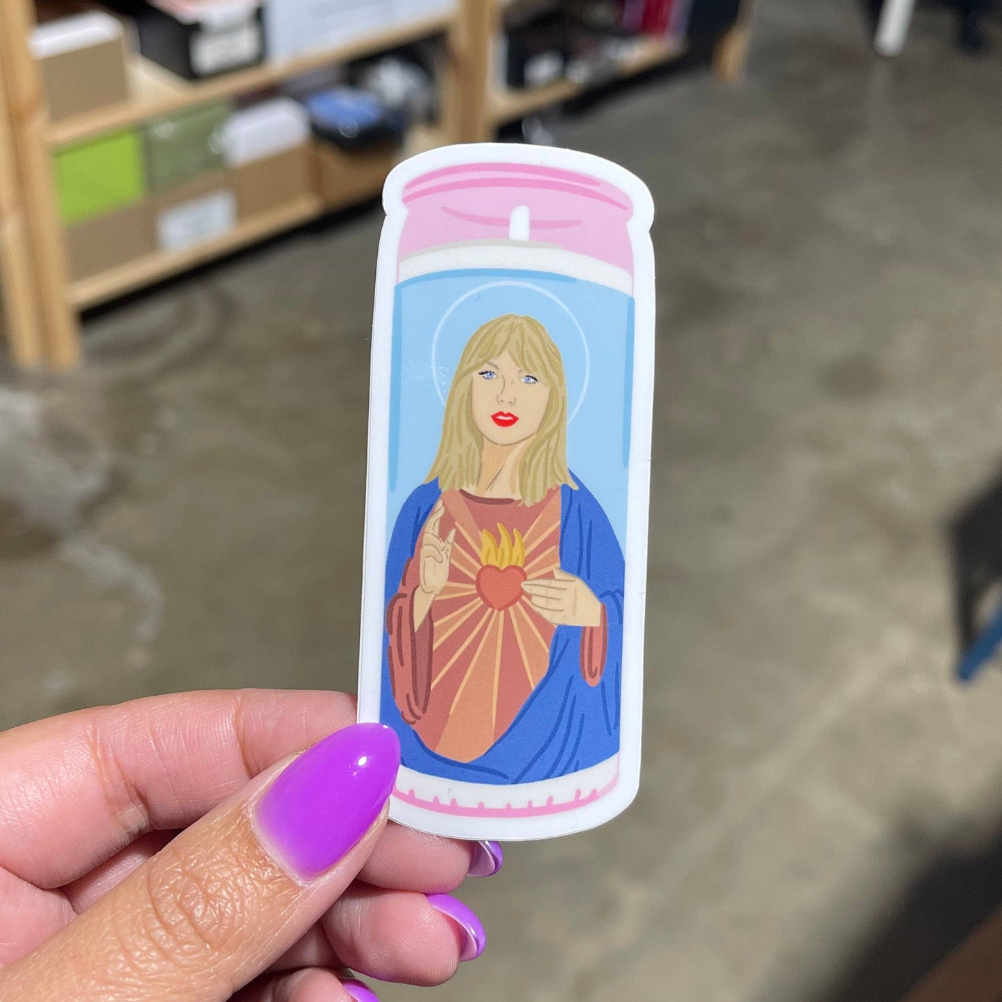 Taylor Candle Vinyl Sticker