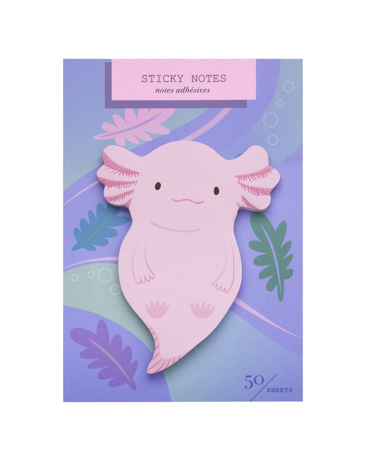 Axolotl Die Cut Sticky Notes