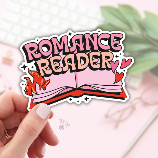 Romance Reader Stickers / Bookish Merch for Book Lover: Matte 3''