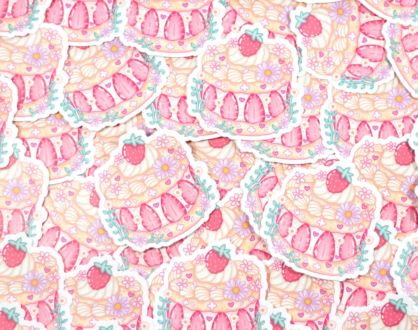 Strawberry Cake Sticker