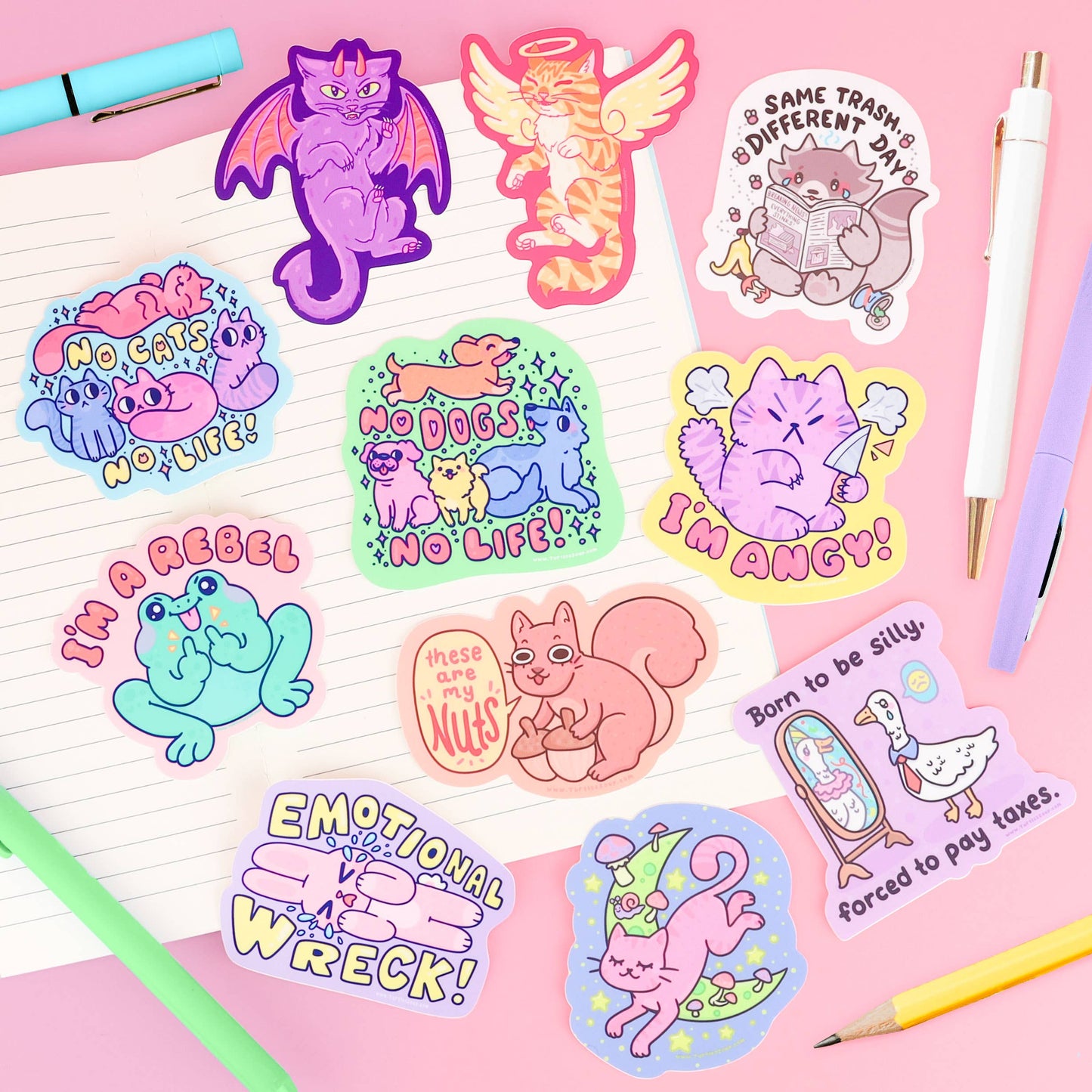 Emotional Wreck Bunny Vinyl Sticker