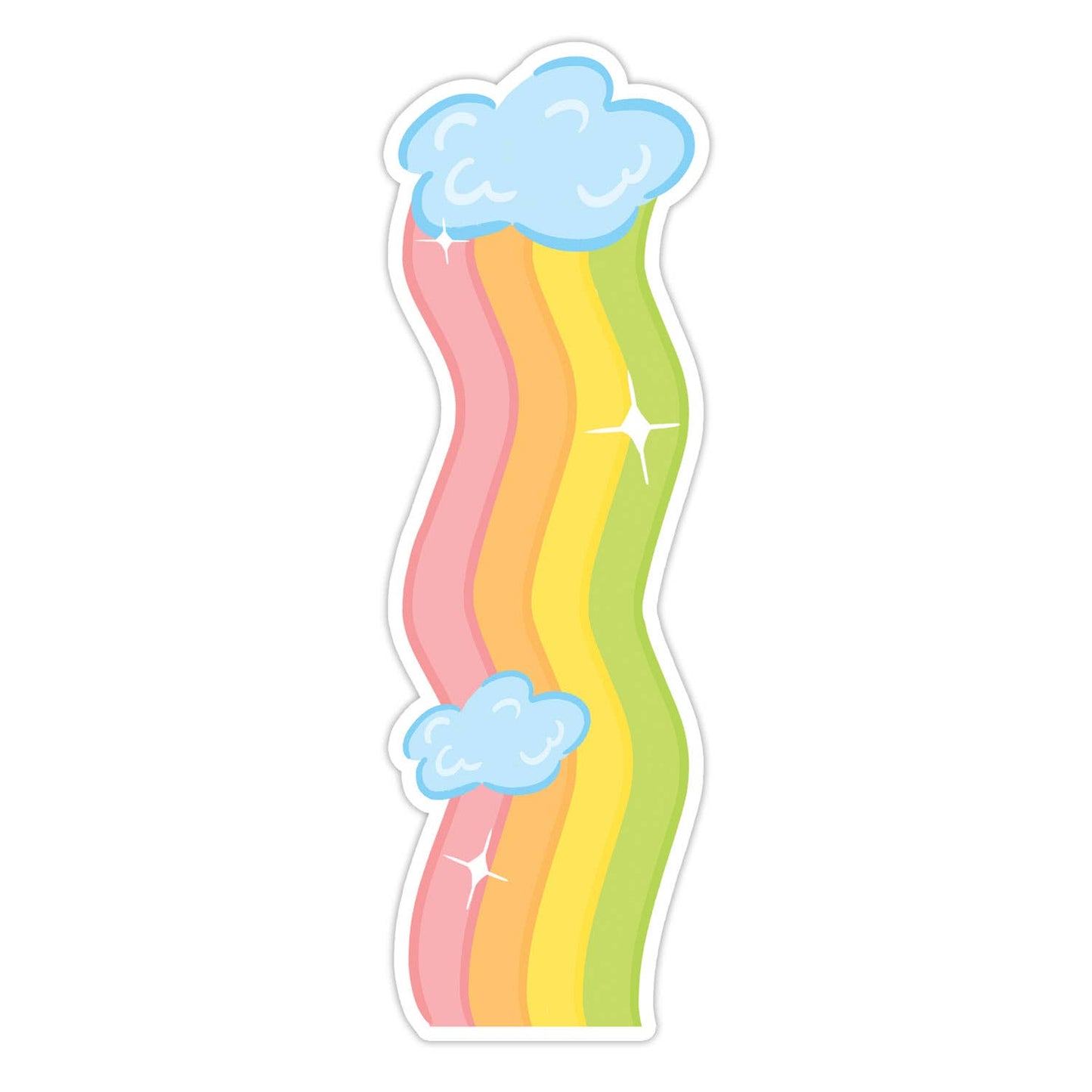 Rainbow Die Cut Bookmark