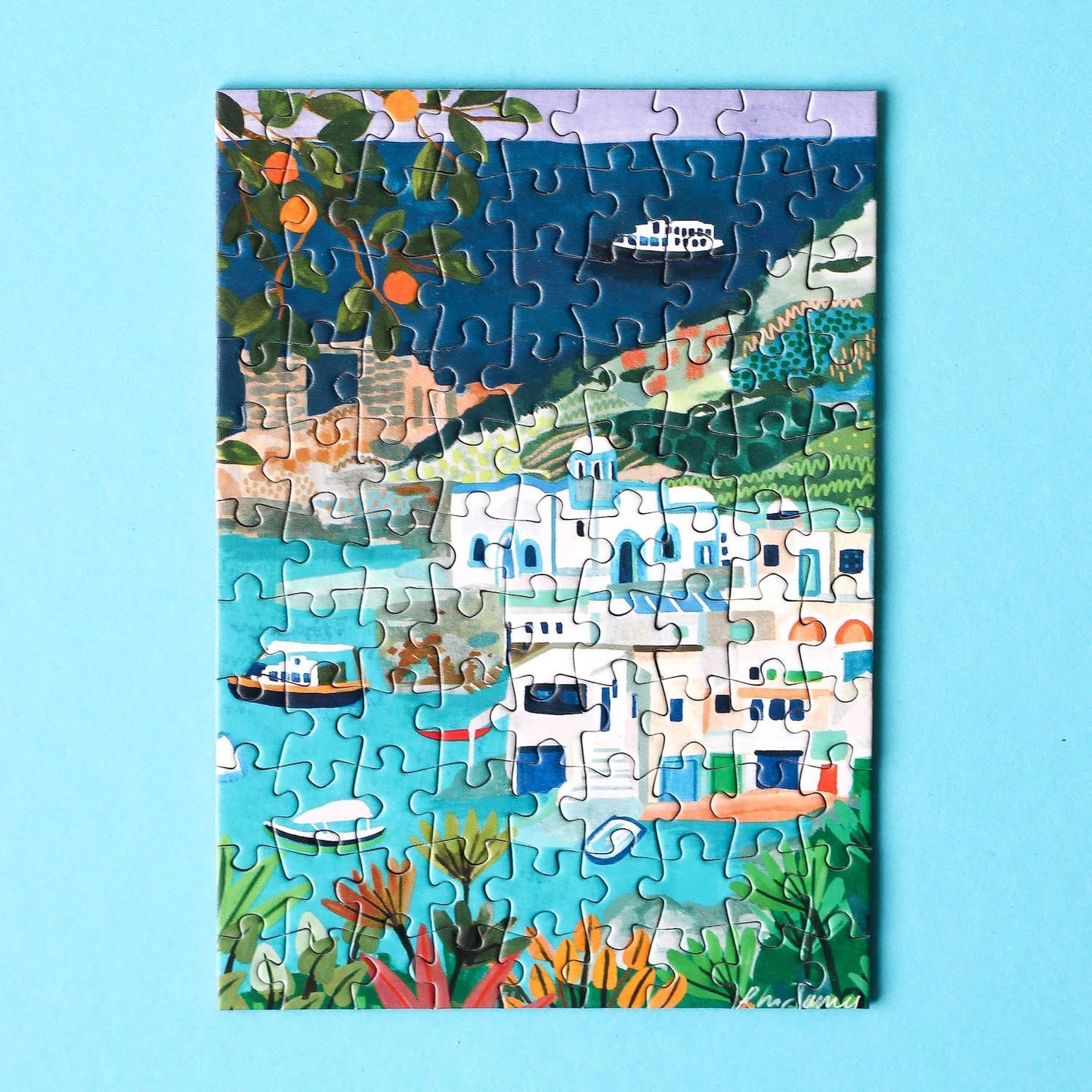 Milos Greece mini puzzle, 99 pieces