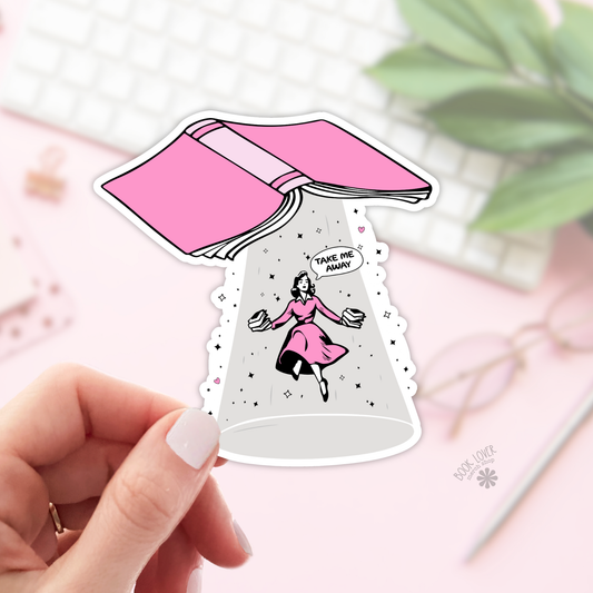 Take Me Away Stickers / Bookish Stickers / Book Lover Gift: 3''